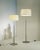 Nickel Diana Mayor Floor Lamp by Federico Correa For Sale - Image 6 of 9