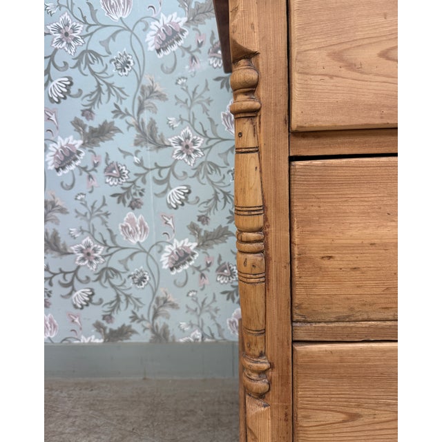 Wood Victorian English 2-Part Buffet For Sale - Image 7 of 18