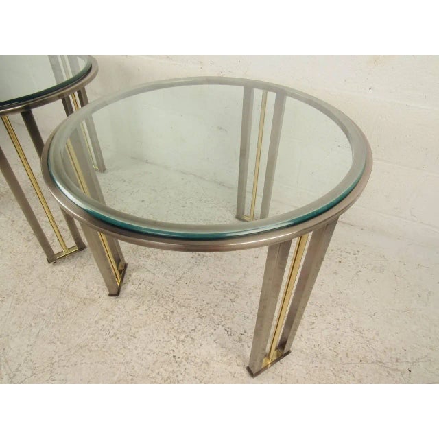 DIA - Design Institute America Pair of Side Tables by Design Institue of America For Sale - Image 4 of 6