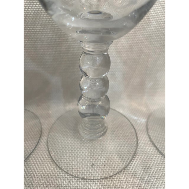 1935 - 1955 Duncan and Miller Etched Blown Glassware - a Set