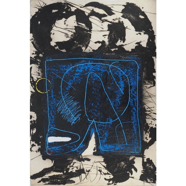 Lionel, Composition in Blue, Etching For Sale - Image 10 of 10