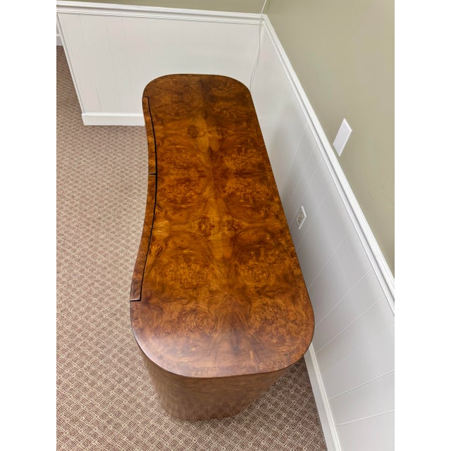 Wood Baker Furniture Burl Walnut Cachou Chest For Sale - Image 7 of 9