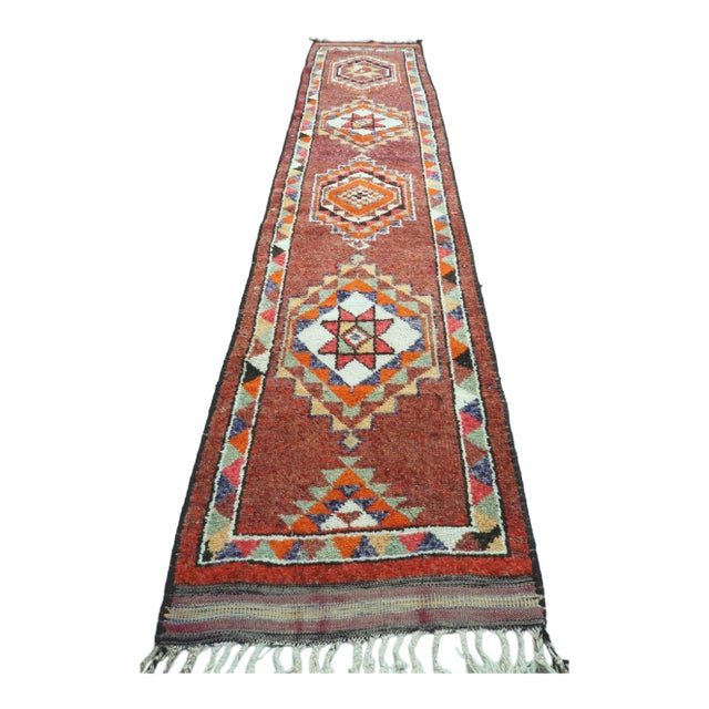 Vintage Turkish Herki Nomads Runner For Sale