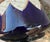 Thomas Forester 19th-Century Thomas Forester & Sons Sanded Majolica Cobalt Pattern 46 Vase For Sale - Image 4 of 8