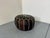 Mid-Century Modern Mid-Century Embroidered Brown Leather Pouf For Sale - Image 3 of 9