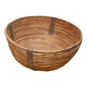 Large Handwoven Farmhouse Basket