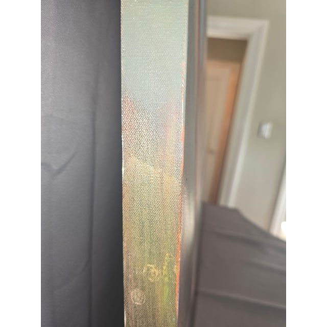 Textile Late 20th Century Oil Painting of Muscular Male Nude For Sale - Image 7 of 10