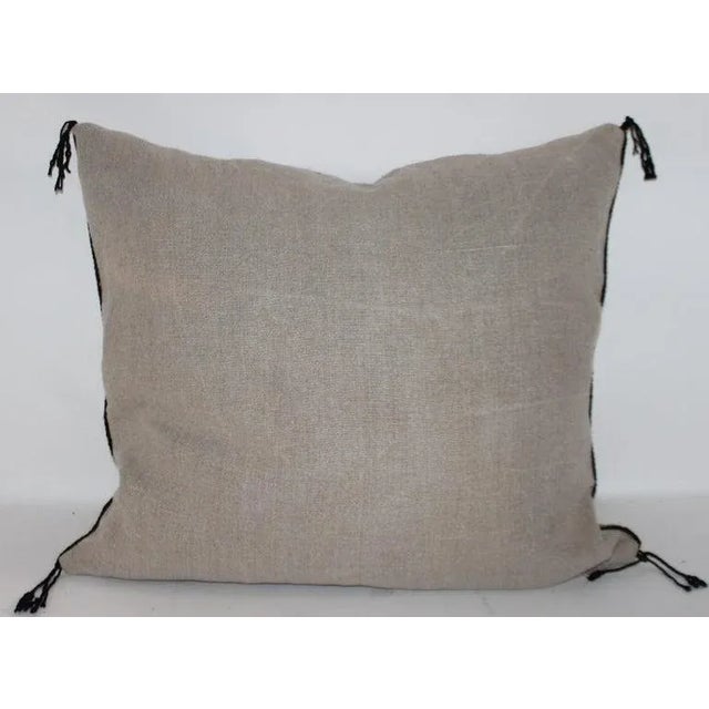 1930s Striped Saddle Blanket Weaving Pillow For Sale - Image 4 of 7