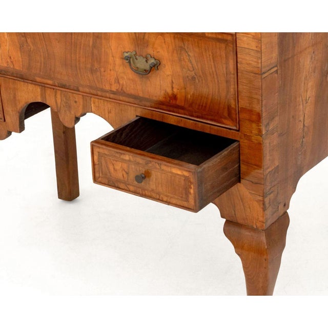Wood George II Walnut and Featherbanded Chest on Stand For Sale - Image 7 of 9