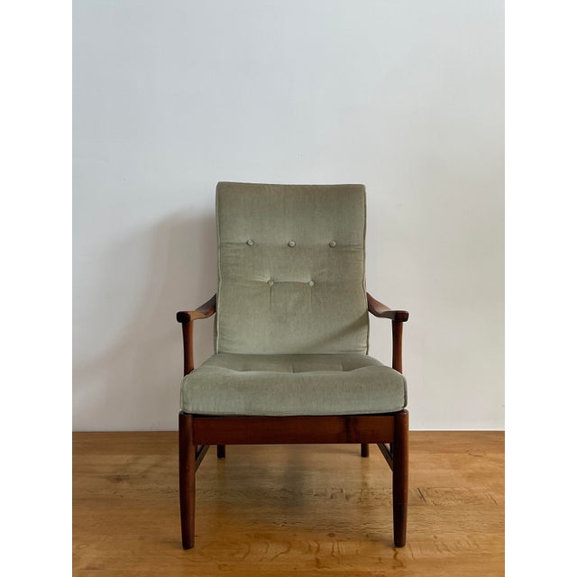 Farstrup Vintage Danish 'Casa' High Ladder Back Arm Chair Attributed to Farstrup For Sale - Image 4 of 17