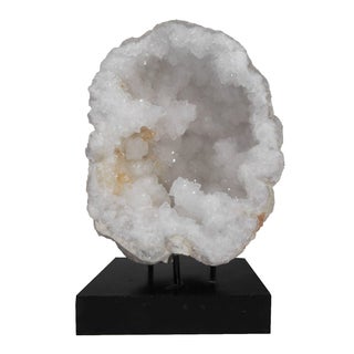 Quartz Geode with Display Stand For Sale