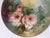 Ceramic French Majolica Floral Charger by Patti Zomber, Hand-Painted, 13.5" For Sale - Image 7 of 8