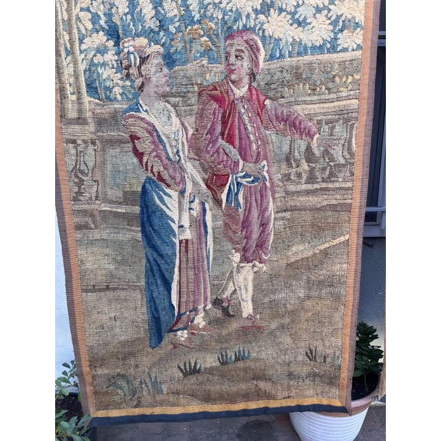 Pair of 18th Century Tapestry For Sale - Image 4 of 13
