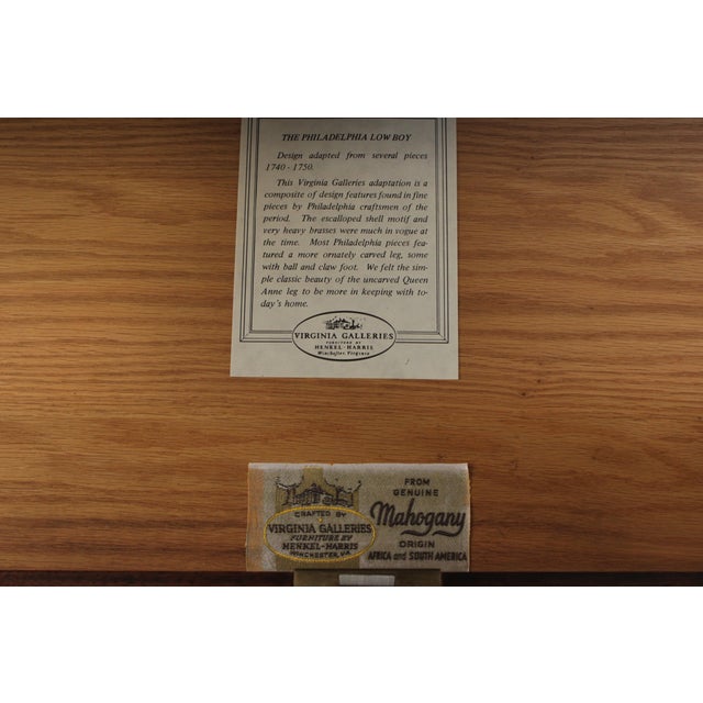 Henkel Harris Model 146 Mahogany 3 Part Highboy For Sale - Image 15 of 15