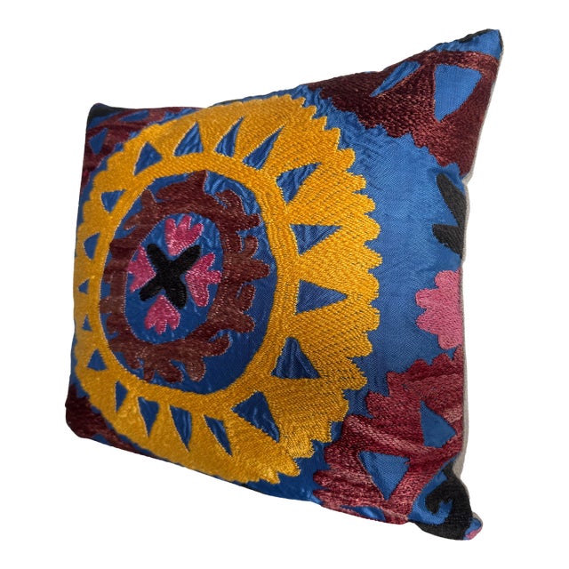 1900s Antique Suzani Pillow For Sale