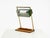 Large Table Lamp with Brass Frame, Teak Base, and Green Lampshade from Temde, 1960s For Sale - Image 6 of 18