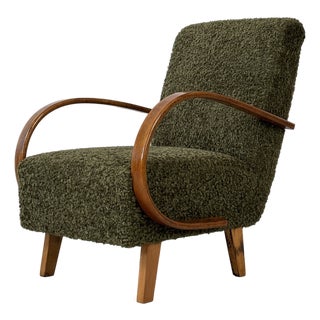 H-410 Armchair by Jindřich Halabala for Up Závody, 1930s For Sale