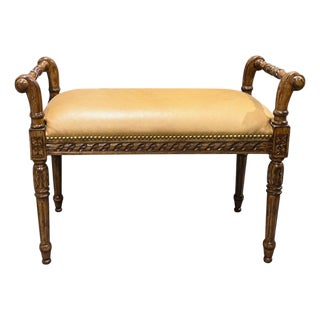 Louis XVI Style Window Seat, Stool or Piano Bench For Sale