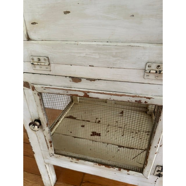 Farmhouse Vintage English Pie Safe Cabinet For Sale - Image 3 of 6