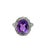 Elevate your jewelry collection with this stunning vintage ring, featuring a captivating oval-cut amethyst at its center,...