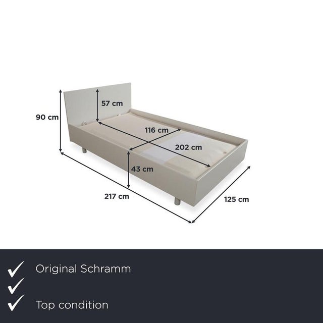 The Schramm Gala bed is the epitome of bespoke sleep culture, "Handmade in Germany." Crafted from solid wood in timeless...