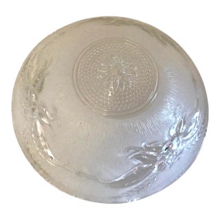 Vintage Frosted Glass Light Fixture Cover For Sale