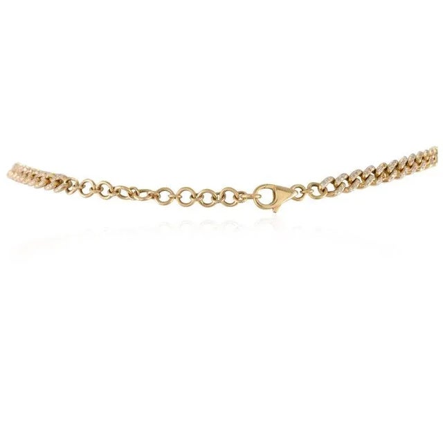 Metal Statement 2.72ct Emerald & 2.52ct Diamond Choker Necklace in 18k Solid Gold for Women For Sale - Image 7 of 14
