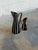Mid-Century Modern Vases and Candleholders Set of Two in Earthy Ceramic Glaze Mid-Century Modern For Sale - Image 3 of 10