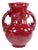 Chinese Sang de Boeuf Glazed Ceramic Dragon Vase with Relief Handles, 1890s For Sale