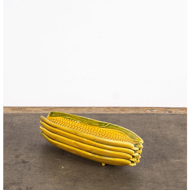 Ceramic Ceramic Corn Plates, 1950s, Set of 4 For Sale - Image 7 of 13