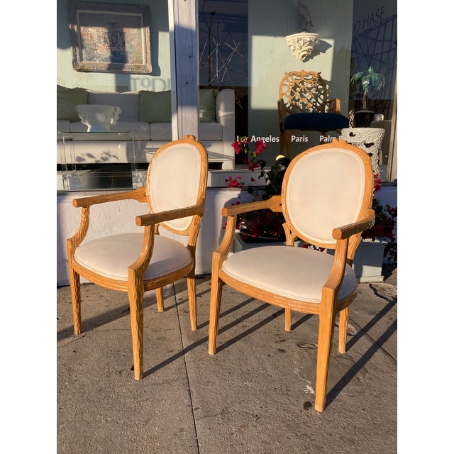 Faux Bois Fauteuils Arm Chairs - A Pair of -A For Sale In Los Angeles - Image 6 of 13