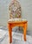 Traditional Vintage 1993 Handmade Solid Oak Cushioned Vanity Chair For Sale - Image 3 of 12