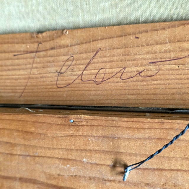 Mid-Century Italian Oil on Canvas Painting Signed Allen For Sale - Image 10 of 10