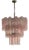Murano Chandelier in Pink Glass For Sale
