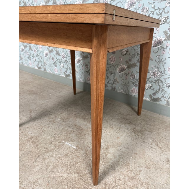 Extendable Oak Table, 1950s For Sale - Image 4 of 6