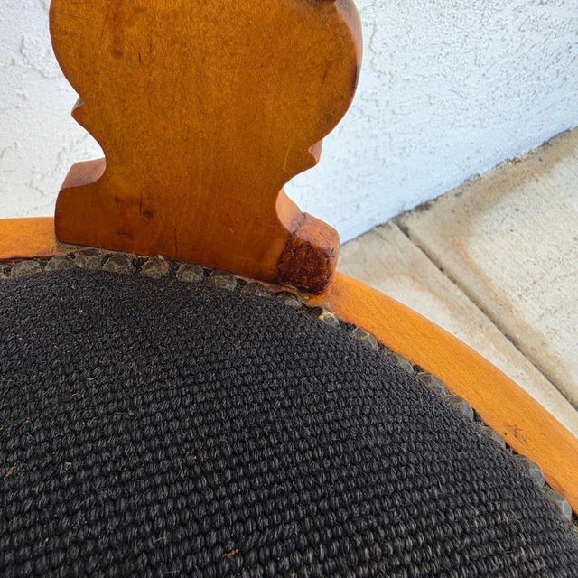 Antique Circa 1900 Victorian Corner Tub Barrel Chairs Set of 2 For Sale - Image 16 of 18