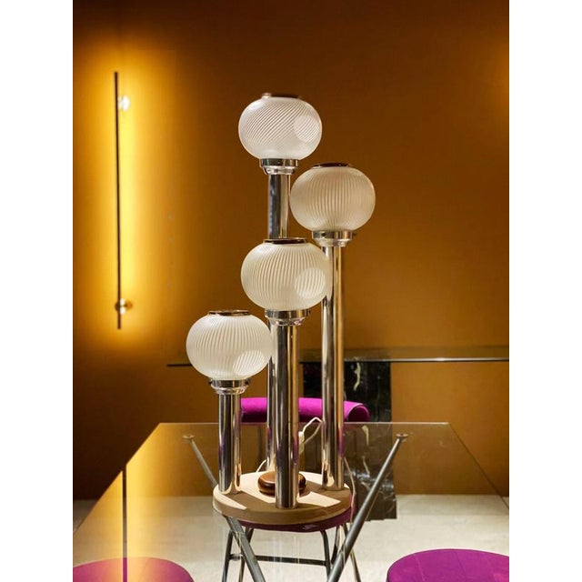 Mid-Century Modern Vintage Waterfall Lamp from LAMA For Sale - Image 3 of 6