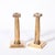 1920s Art Deco Solid Bronze Plinth Base Corinthian Style Candleholders Signed Gorham For Sale - Image 5 of 15