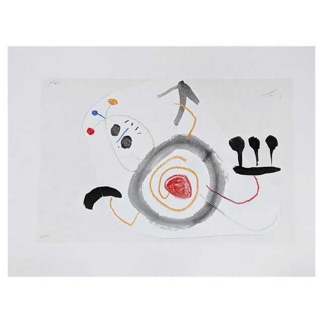 Joan Miro, Enfance d'Ubu IV, Lithograph, 1972 For Sale