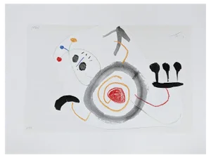 Joan Miro, Enfance d'Ubu IV, Lithograph, 1972
