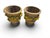 Elegant pair of Italian garden urns crafted in glazed terracotta during the 1950s. Combining traditional Mediterranean...