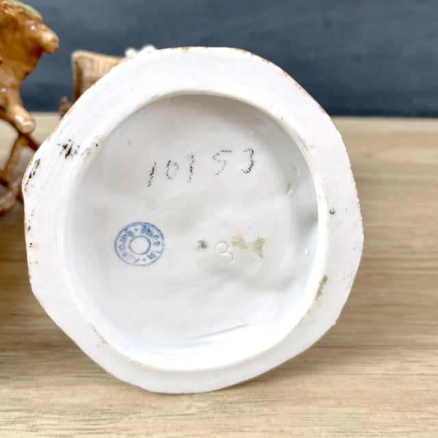 Early 20th Century Albert Stahl Furniture Mender and Hardware Woman - Travelling Peddler Figurines. Set of 2 For Sale - Image 12 of 13