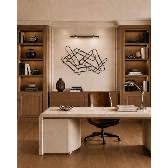 Signed C. Jeré Giant Chrome Paper Clip Wall Sculpture, © 2002, Pop Art Postmodern Wall Art For Sale - Image 12 of 12