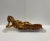 Hand Carved Giltwood Reclining Buddha on Custom Lucite Base For Sale - Image 11 of 11