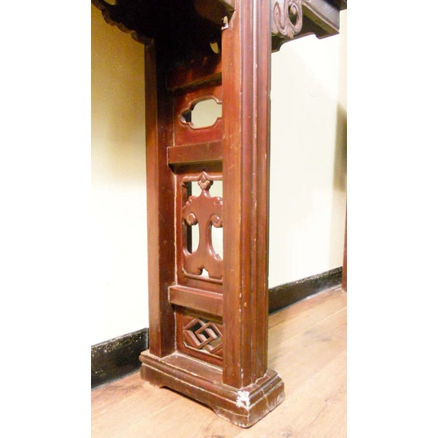 Early 19th Century Antique Chinese Altar Table, Zelkova Wood, Circa 1800-1849 For Sale - Image 5 of 12