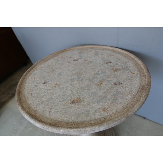 Gabby Gloria Antique Gold and Silver Leafed Table For Sale In Los Angeles - Image 6 of 7