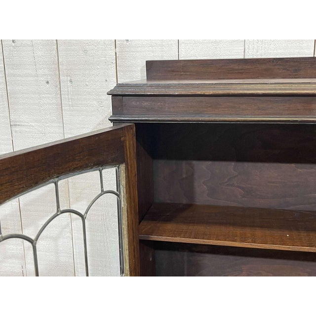 English Oak Display Cabinet, 1930s For Sale - Image 4 of 14