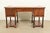 Hekman Furniture French Empire Burled Walnut Leather Top Desk, Circa 1960s For Sale - Image 12 of 13