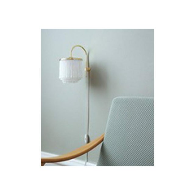 Mid-Century Modern Scandinavian Cream Fringe Wall Lamp, 1960s For Sale - Image 4 of 8