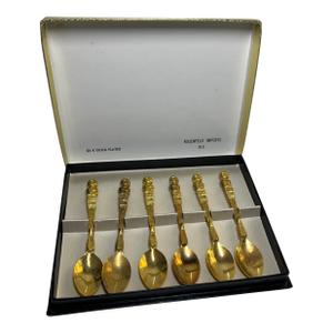 1950s Mid-Century Rosenfeld Demitasse Spoon Set/6